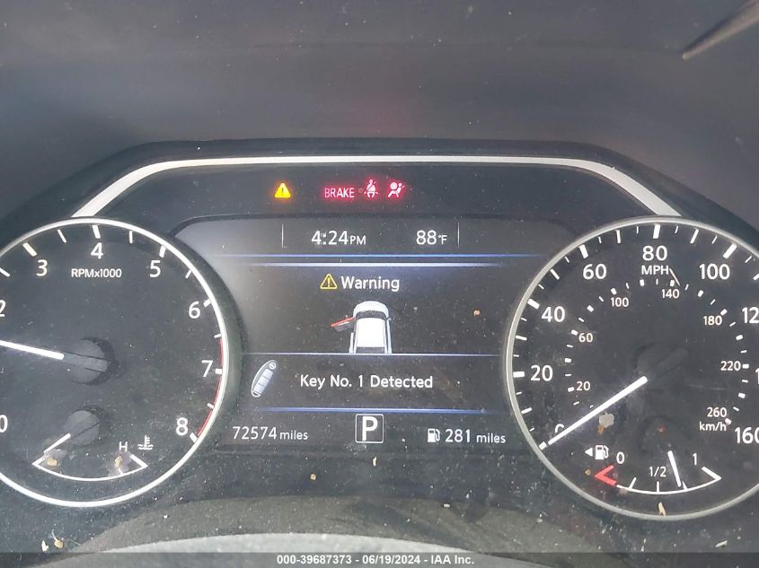 2018 Nissan Maxima 3.5 Sv VIN: 1N4AA6APXJC361354 Lot: 39687373