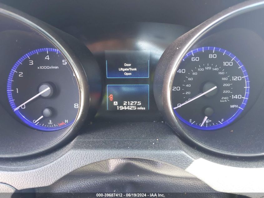 2015 Subaru Legacy 2.5I Premium VIN: 4S3BNAC61F3075989 Lot: 39687412