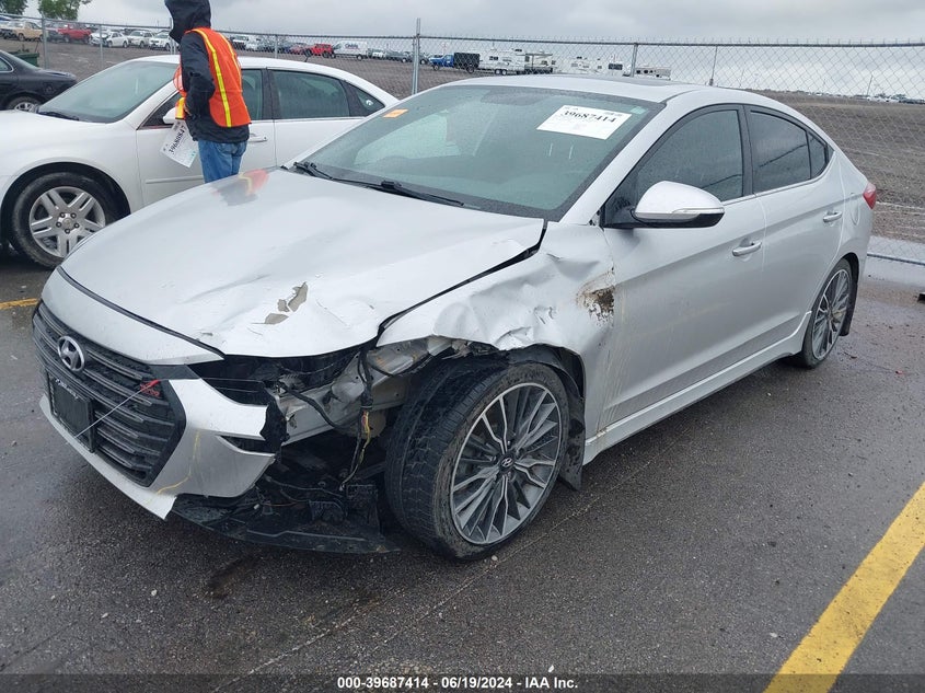 VIN KMHD04LB6JU474899 2018 HYUNDAI ELANTRA SPORT