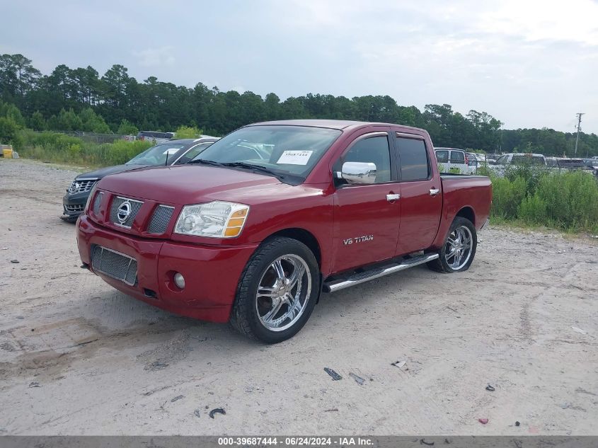 2006 Nissan Titan Xe VIN: 1N6BA07A86N517835 Lot: 39687444