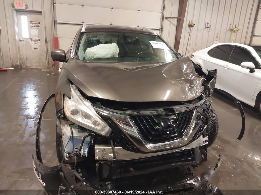 2016 Nissan Murano Sl VIN: 5N1AZ2MHXGN150390 Lot: 39687460