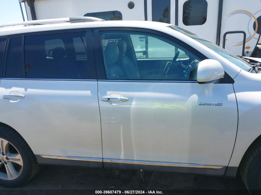 2012 Toyota Highlander Limited V6 VIN: 5TDYK3EH8CS072207 Lot: 39687479