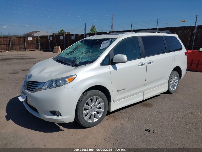 2011 Toyota Sienna Limited V6 VIN: 5TDYK3DCXBS018881 Lot: 39687499