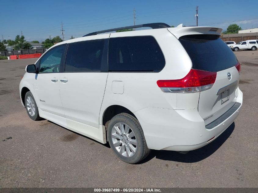 2011 Toyota Sienna Limited V6 VIN: 5TDYK3DCXBS018881 Lot: 39687499