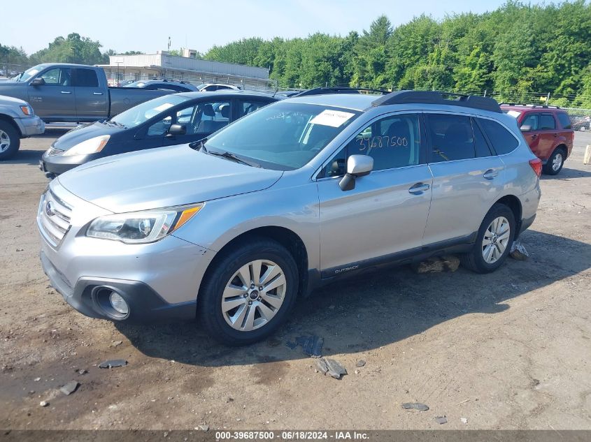 2015 Subaru Outback 2.5I Premium VIN: 4S4BSACC2F3221729 Lot: 39687500