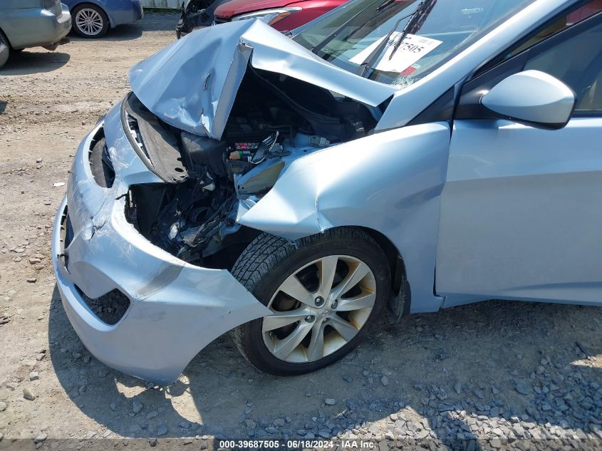 2013 Hyundai Accent Gls VIN: KMHCU4AE6DU320307 Lot: 39687505