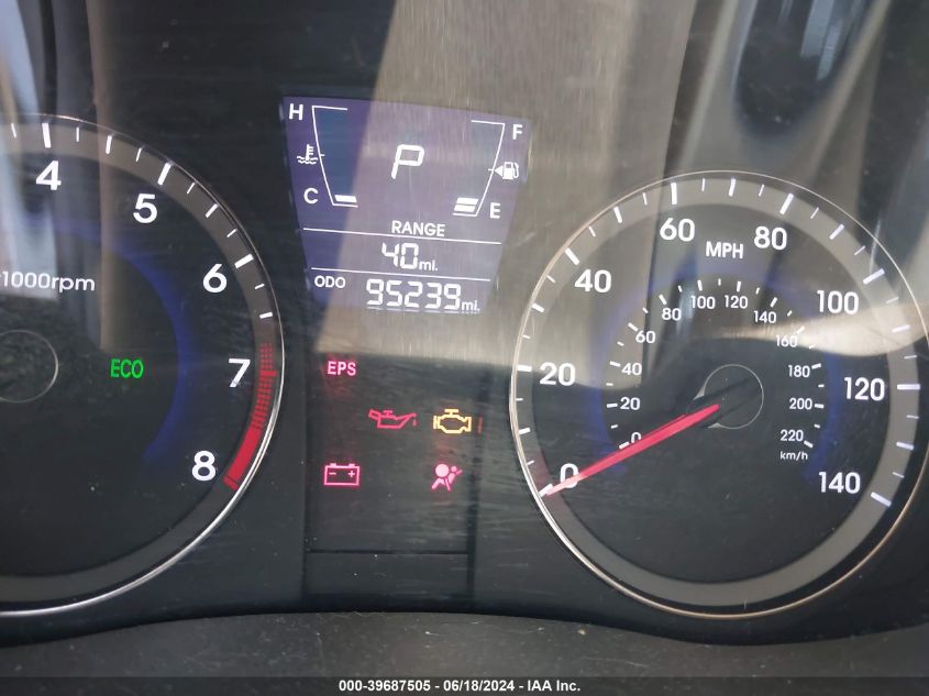 2013 Hyundai Accent Gls VIN: KMHCU4AE6DU320307 Lot: 39687505