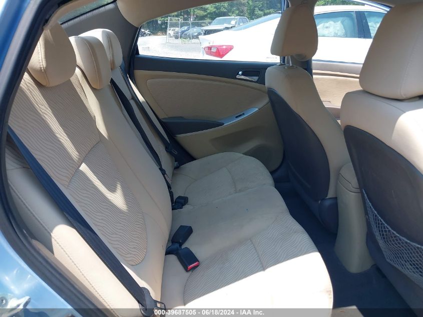 2013 Hyundai Accent Gls VIN: KMHCU4AE6DU320307 Lot: 39687505