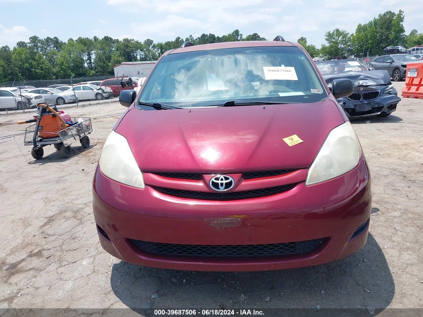 2007 Toyota Sienna Ce VIN: 5TDZK23C77S022264 Lot: 39687506