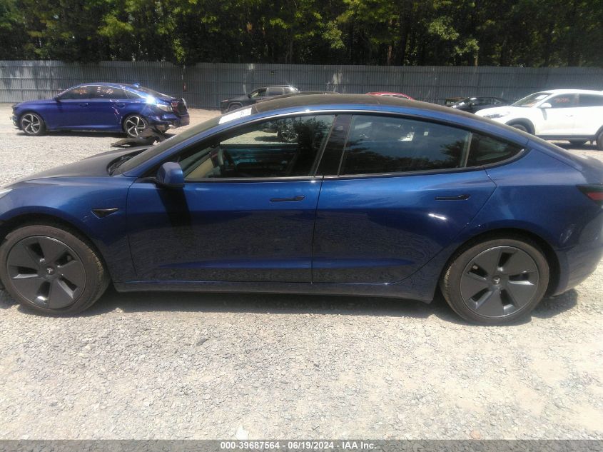 2021 Tesla Model 3 VIN: 5YJ3E1EB9MF044665 Lot: 39687564