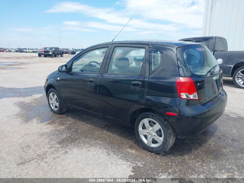 2005 Chevrolet Aveo Ls VIN: KL1TD62635B344320 Lot: 39687584