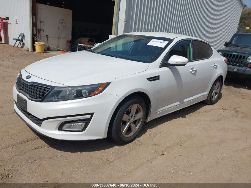 2015 Kia Optima Lx VIN: 5XXGM4A71FG424607 Lot: 39687640