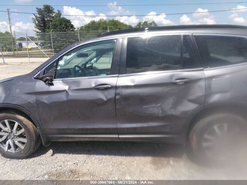 2021 Honda Pilot Awd Ex-L VIN: 5FNYF6H59MB060404 Lot: 39687681