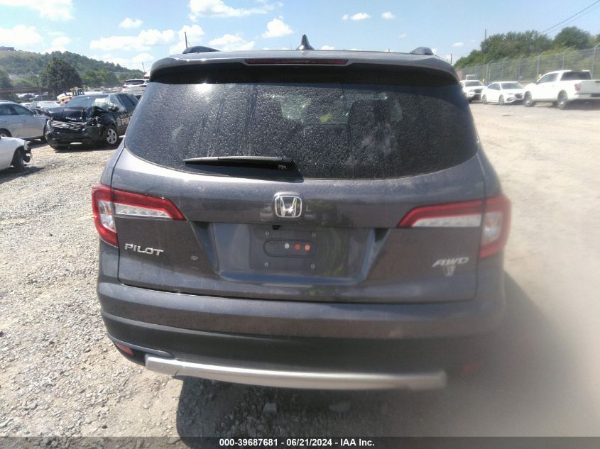 2021 Honda Pilot Awd Ex-L VIN: 5FNYF6H59MB060404 Lot: 39687681