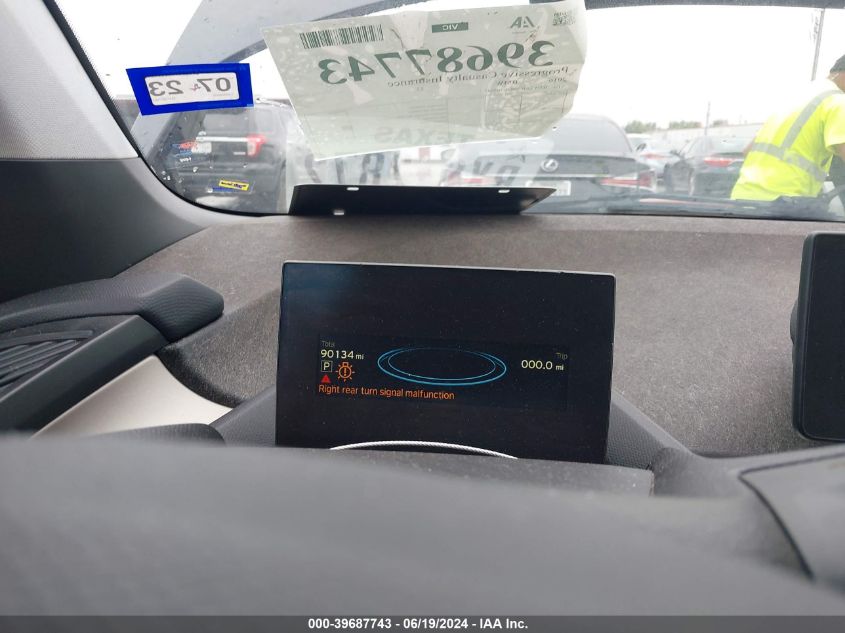 2016 BMW I3 Rex VIN: WBY1Z4C59GV507645 Lot: 39687743