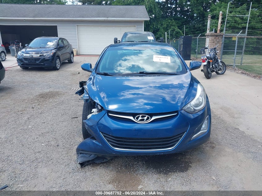 2014 Hyundai Elantra Se VIN: KMHDH4AE4EU154427 Lot: 39687752