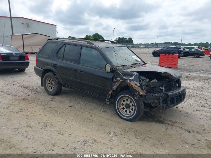 2001 Isuzu Rodeo S/Ls/Lse VIN: 4S2DM58W214344715 Lot: 39687766