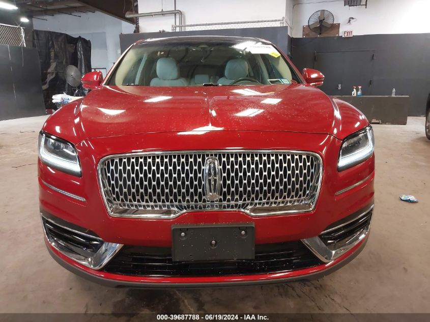 2020 Lincoln Nautilus Reserve VIN: 2LMPJ8KPXLBL00300 Lot: 39687788