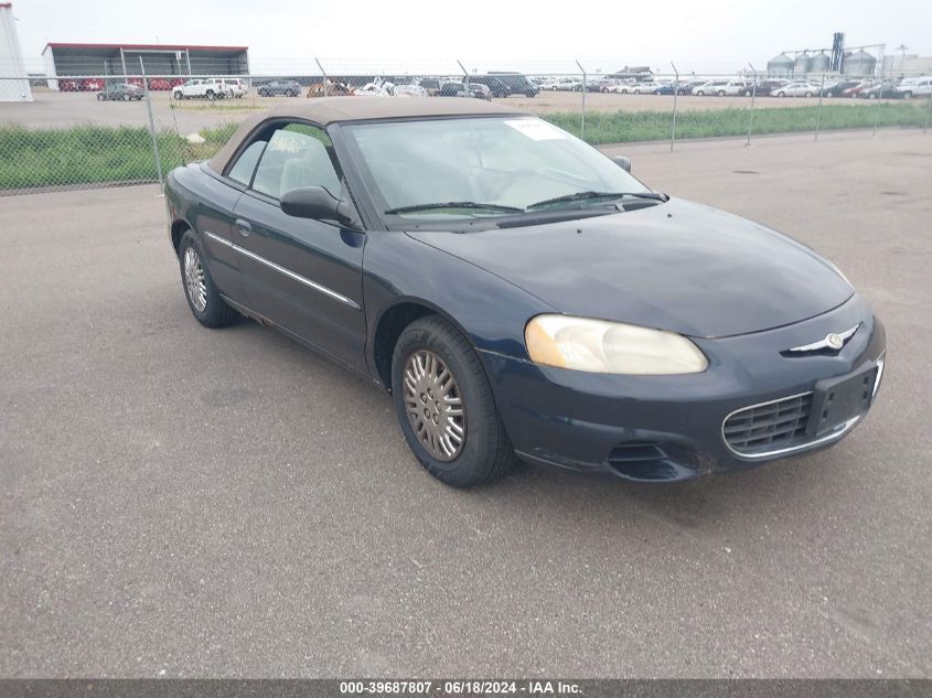 2002 Chrysler Sebring Lx VIN: 1C3EL45R92N218928 Lot: 39687807