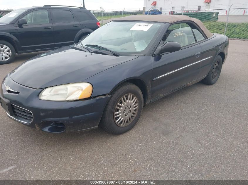 2002 Chrysler Sebring Lx VIN: 1C3EL45R92N218928 Lot: 39687807