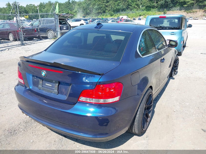 2011 BMW 128I VIN: WBAUP9C58BVL90499 Lot: 39687808