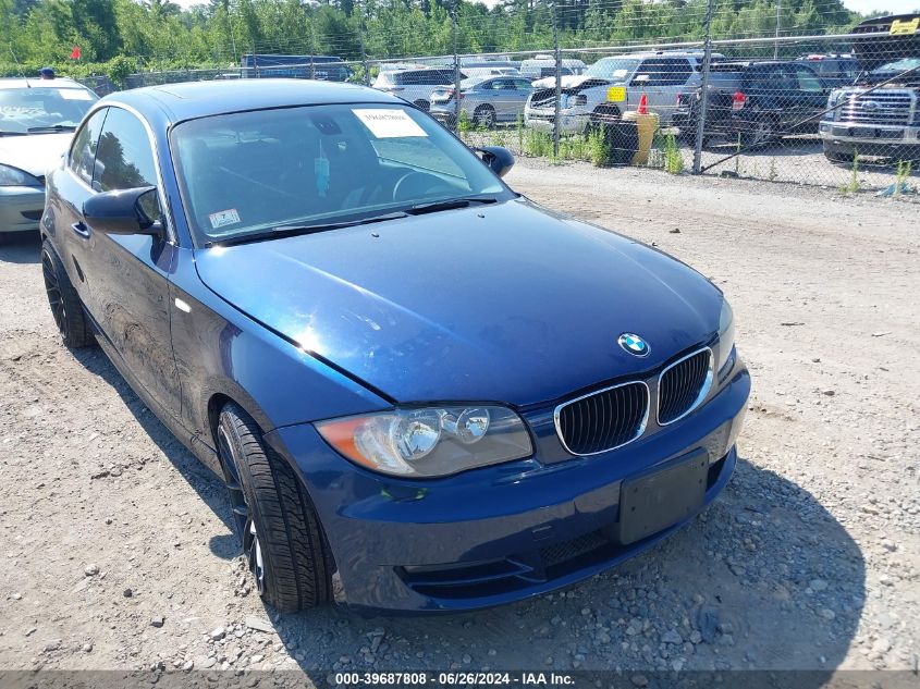 2011 BMW 128I VIN: WBAUP9C58BVL90499 Lot: 39687808