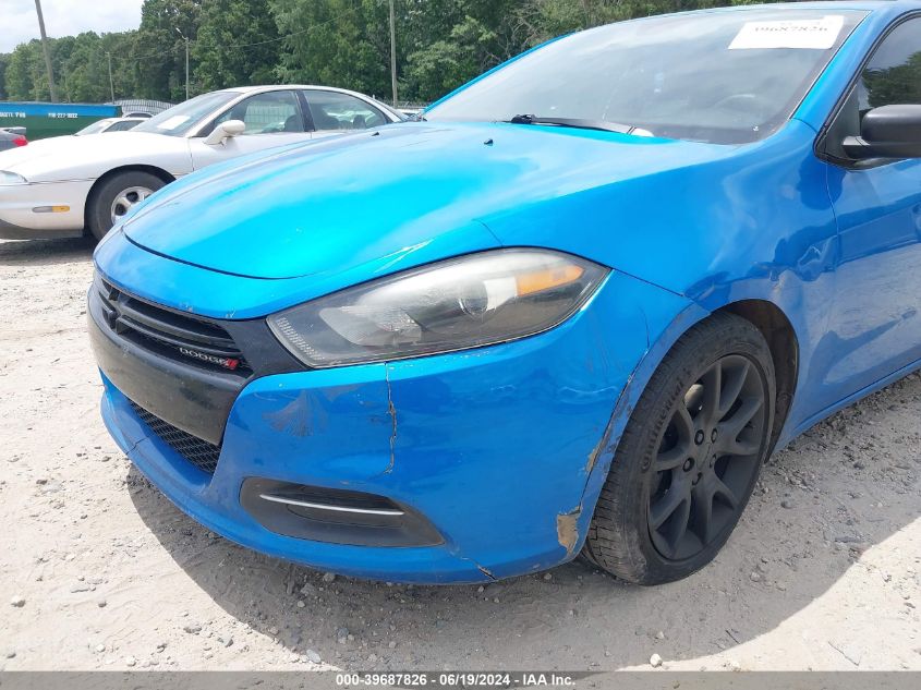 2016 Dodge Dart Se VIN: 1C3CDFAA1GD555302 Lot: 39687826