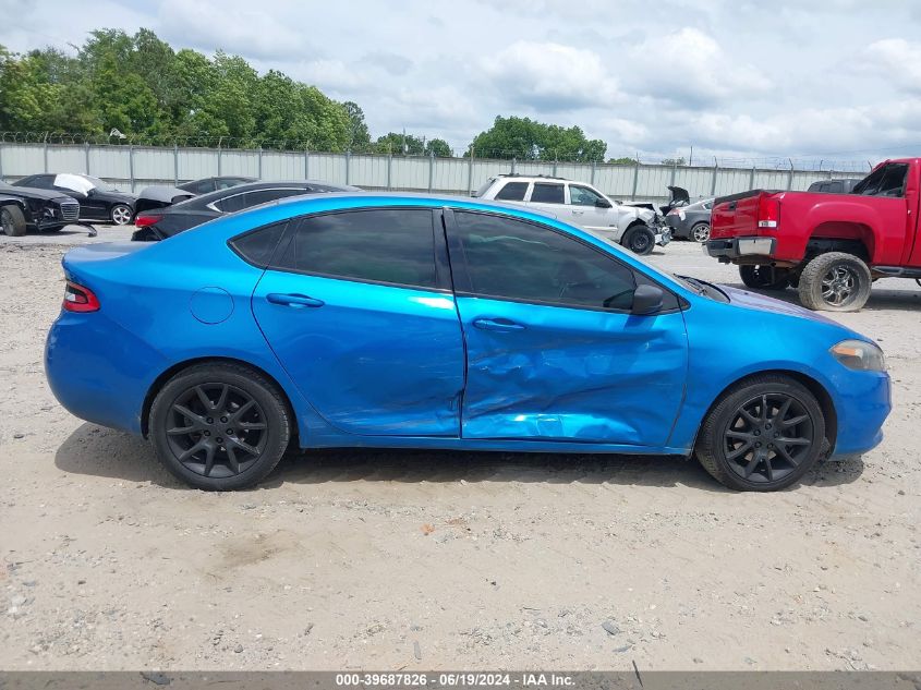 2016 Dodge Dart Se VIN: 1C3CDFAA1GD555302 Lot: 39687826