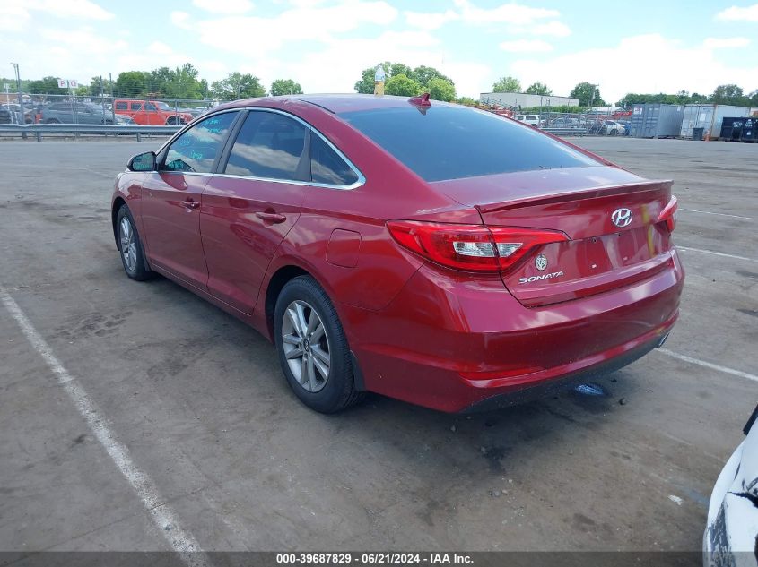 2015 Hyundai Sonata Se VIN: 5NPE24AF3FH223316 Lot: 39687829