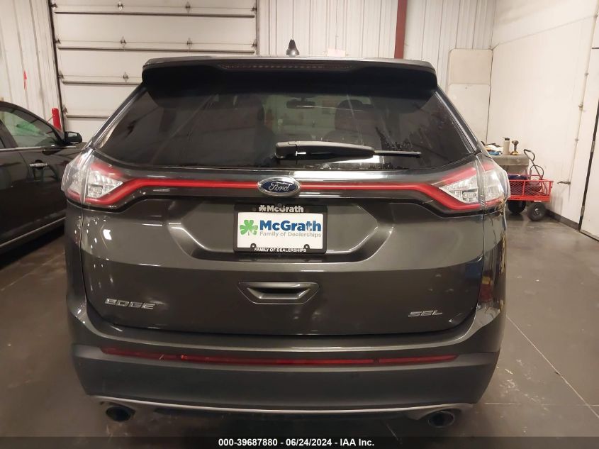 2018 Ford Edge Sel VIN: 2FMPK3J90JBB88733 Lot: 39687880