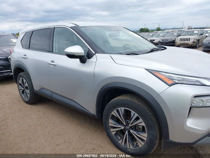 2021 Nissan Rogue Sv Intelligent Awd VIN: JN8AT3BB3MW222728 Lot: 39687902