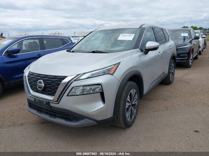 2021 Nissan Rogue Sv Intelligent Awd VIN: JN8AT3BB3MW222728 Lot: 39687902