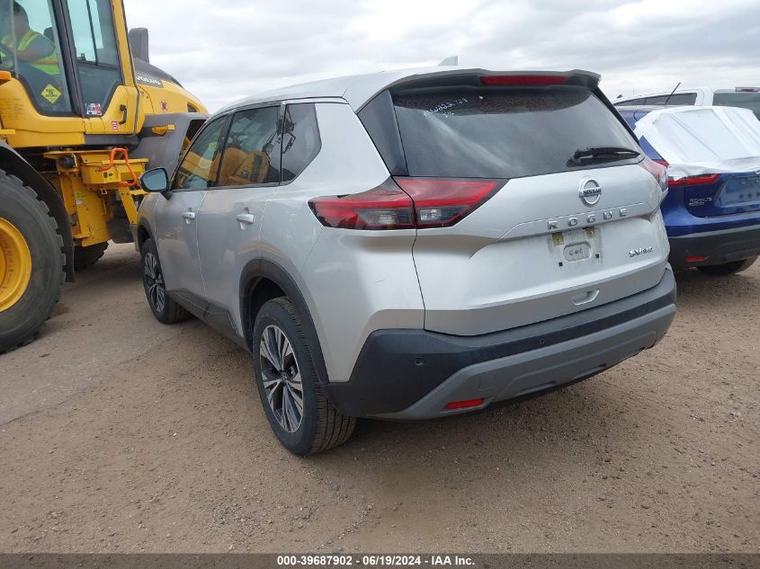 2021 Nissan Rogue Sv Intelligent Awd VIN: JN8AT3BB3MW222728 Lot: 39687902