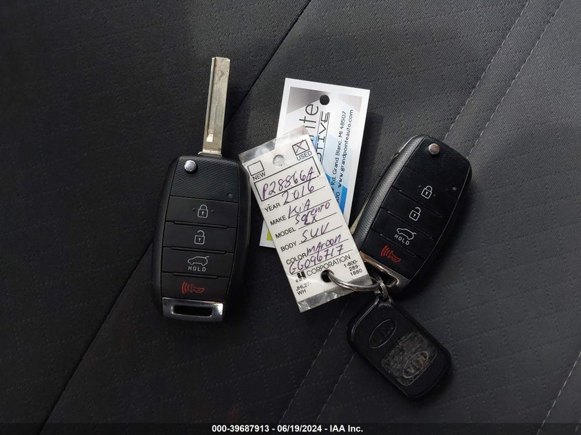 2016 Kia Sorento 3.3L Lx VIN: 5XYPGDA56GG096717 Lot: 39687913