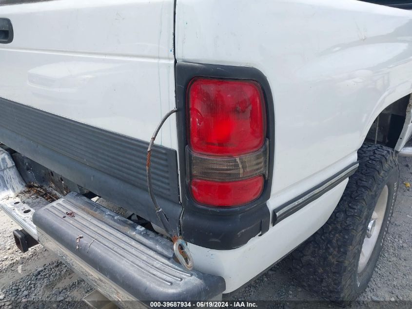 1997 Dodge Ram 1500 Lt VIN: 1B7HF16ZXVJ522519 Lot: 39687934