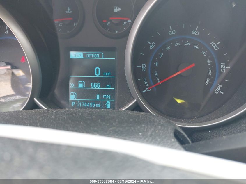 2013 Chevrolet Cruze Lt VIN: 1G1PC5SB8D7197653 Lot: 39687964