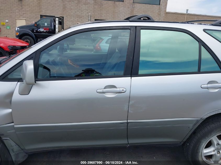 2000 Lexus Rx 300 VIN: JT6GF10U5Y0081585 Lot: 39687990