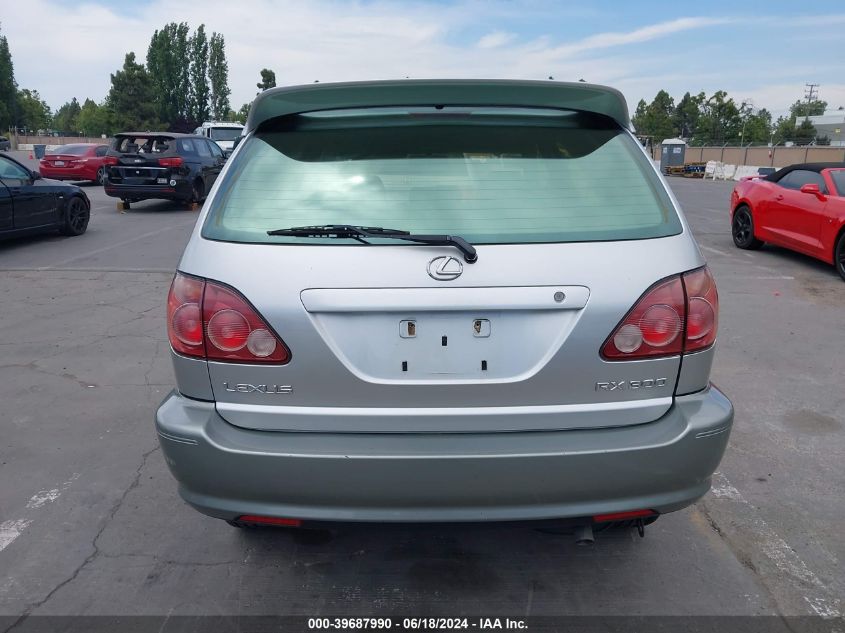 2000 Lexus Rx 300 VIN: JT6GF10U5Y0081585 Lot: 39687990