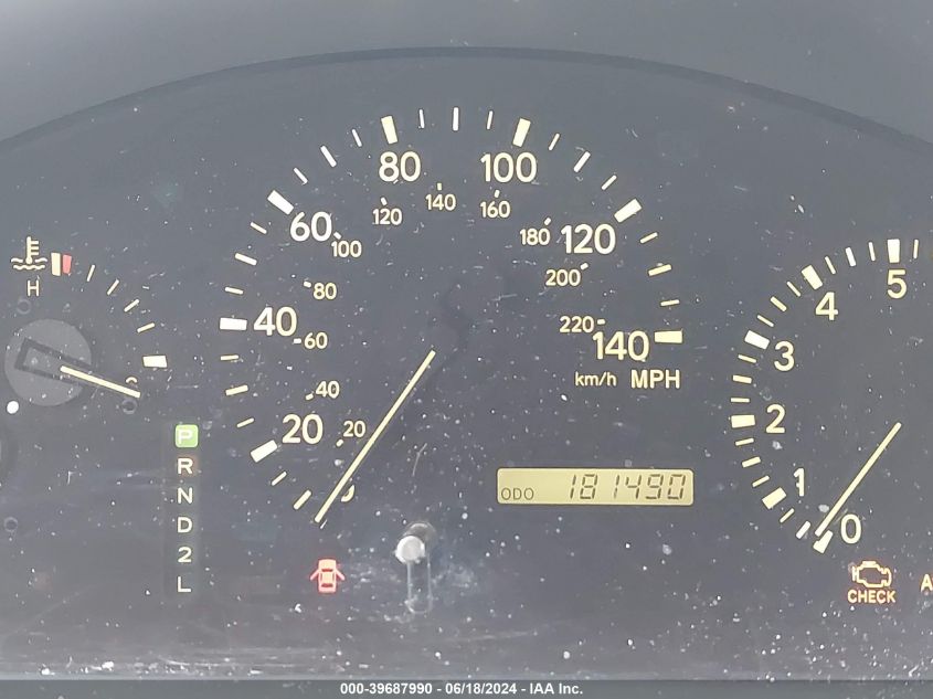 2000 Lexus Rx 300 VIN: JT6GF10U5Y0081585 Lot: 39687990