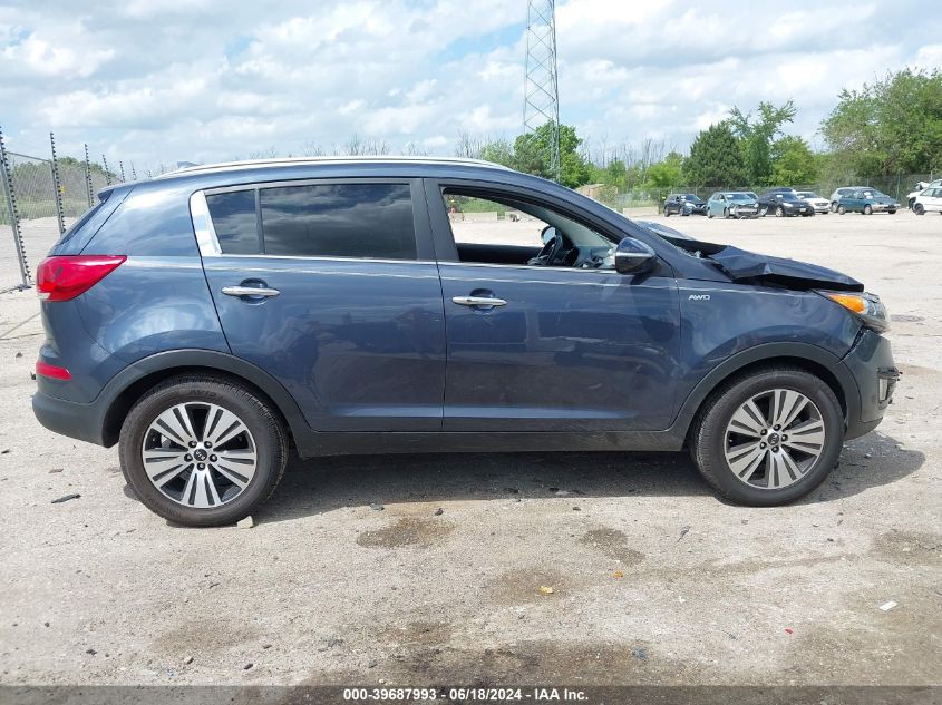 2014 Kia Sportage Ex VIN: KNDPCCAC1E7586805 Lot: 39687993