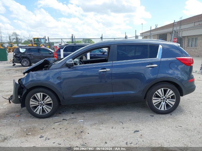 2014 Kia Sportage Ex VIN: KNDPCCAC1E7586805 Lot: 39687993