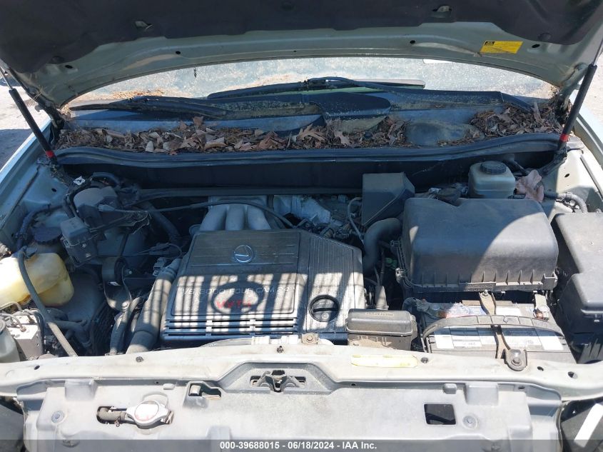 2003 Lexus Rx 300 VIN: JTJGF10U730163350 Lot: 39688015