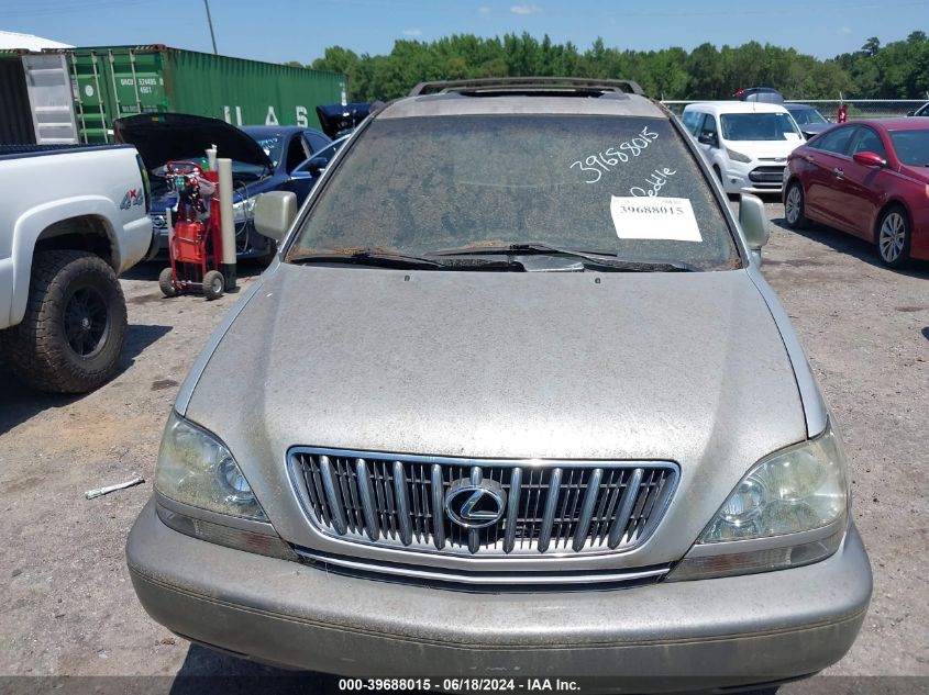 2003 Lexus Rx 300 VIN: JTJGF10U730163350 Lot: 39688015