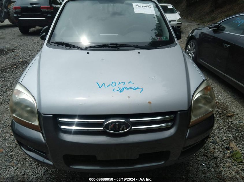 2008 Kia Sportage Lx V6 VIN: KNDJE723587506612 Lot: 39688058