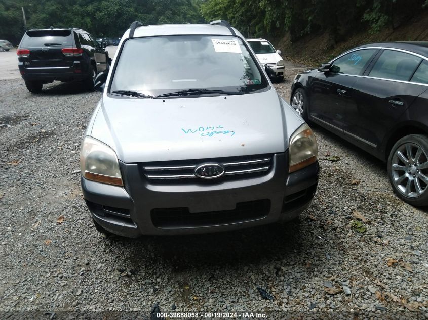 2008 Kia Sportage Lx V6 VIN: KNDJE723587506612 Lot: 39688058