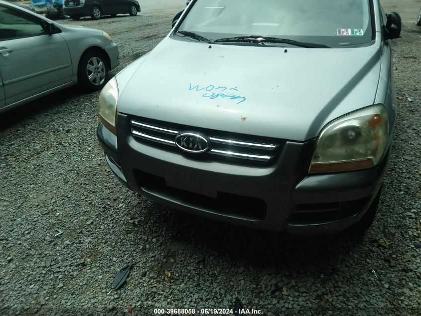 2008 Kia Sportage Lx V6 VIN: KNDJE723587506612 Lot: 39688058