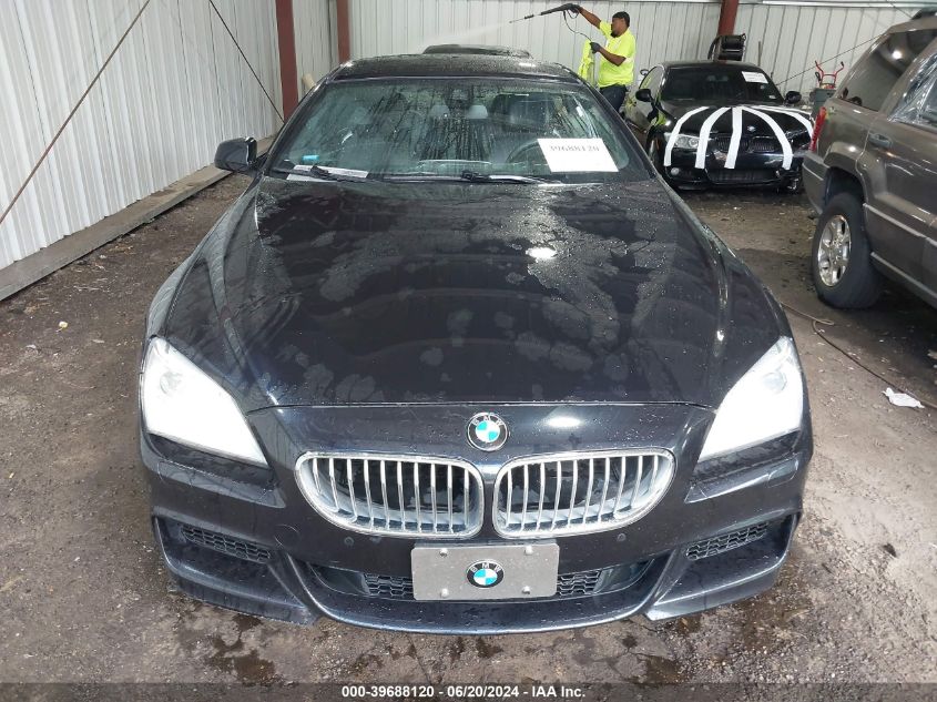 2014 BMW 650I Gran Coupe VIN: WBA6B2C5XED128928 Lot: 39688120