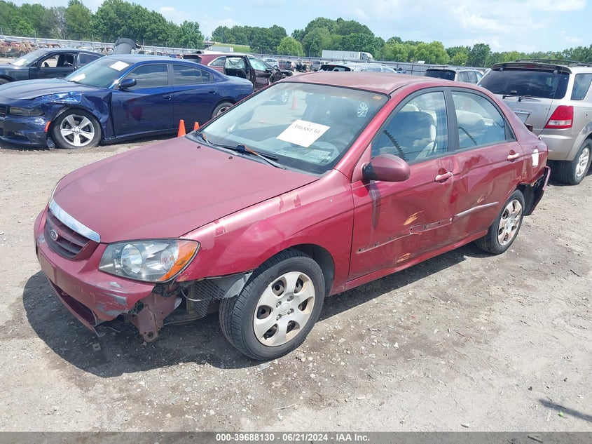 2005 Kia Spectra Ex/Lx/Sx VIN: KNAFE121355098813 Lot: 39688130