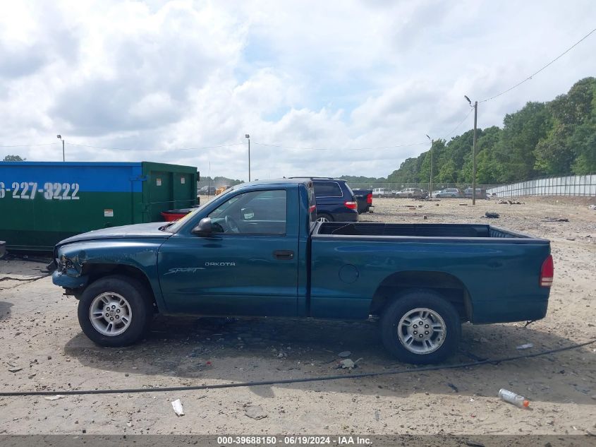 1998 Dodge Dakota Slt/Sport VIN: 1B7FL26XXWS545539 Lot: 39688150