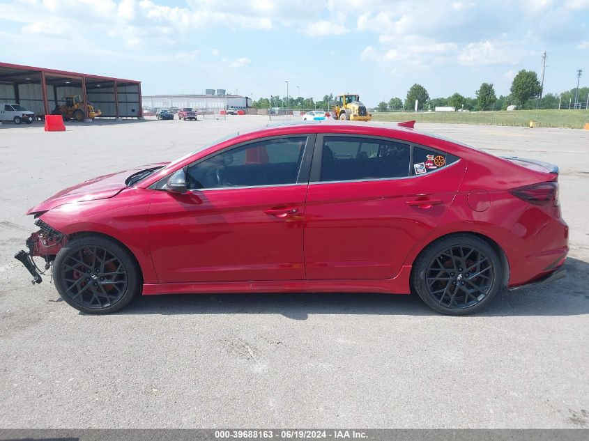 2019 Hyundai Elantra Sport VIN: KMHD04LB1KU820018 Lot: 39688163